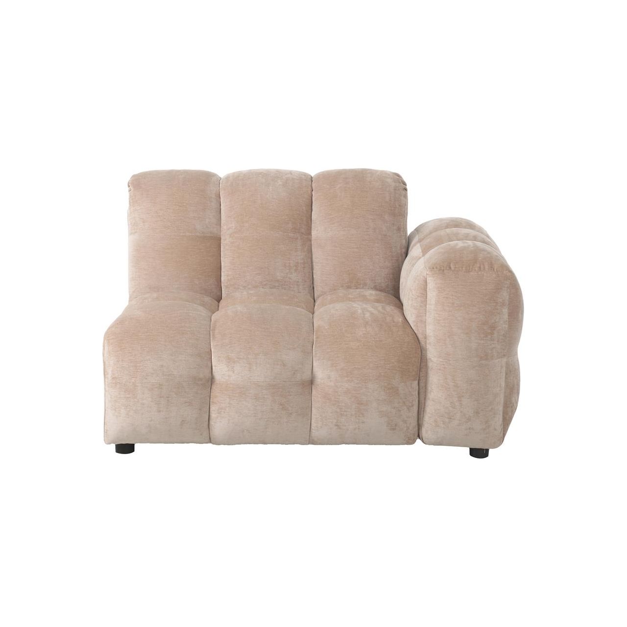 Sofa element hackman with arm right velours beige
