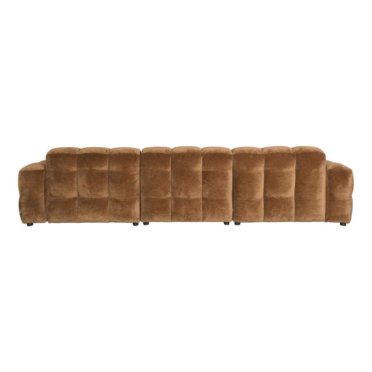 Sofa hackman 4,5-seater velours cognac