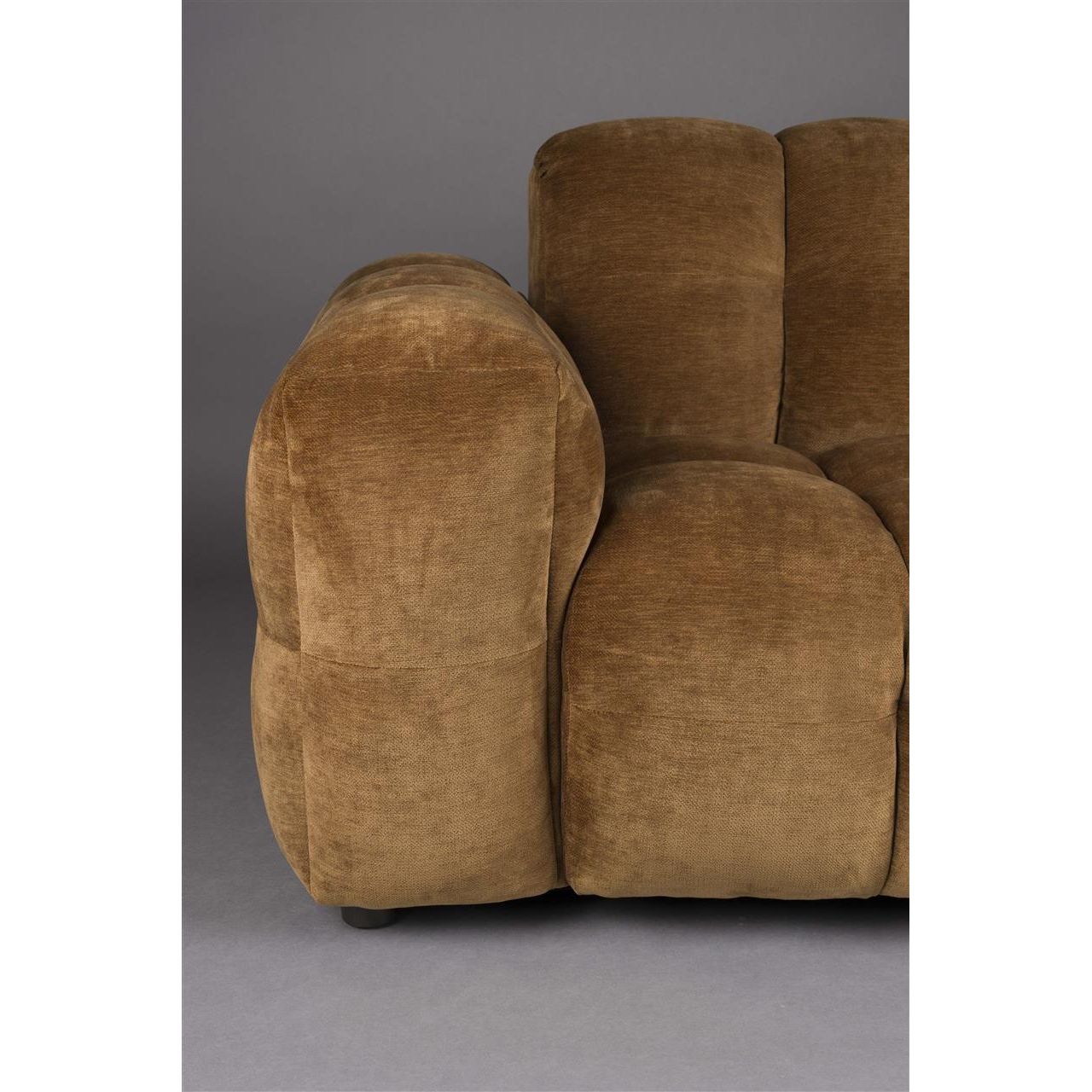 Sofa hackman 4,5-seater velours cognac
