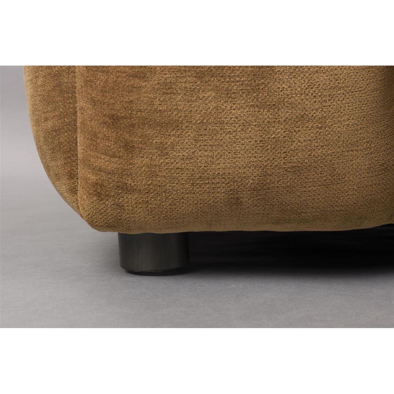 Sofa hackman 4,5-seater velours cognac