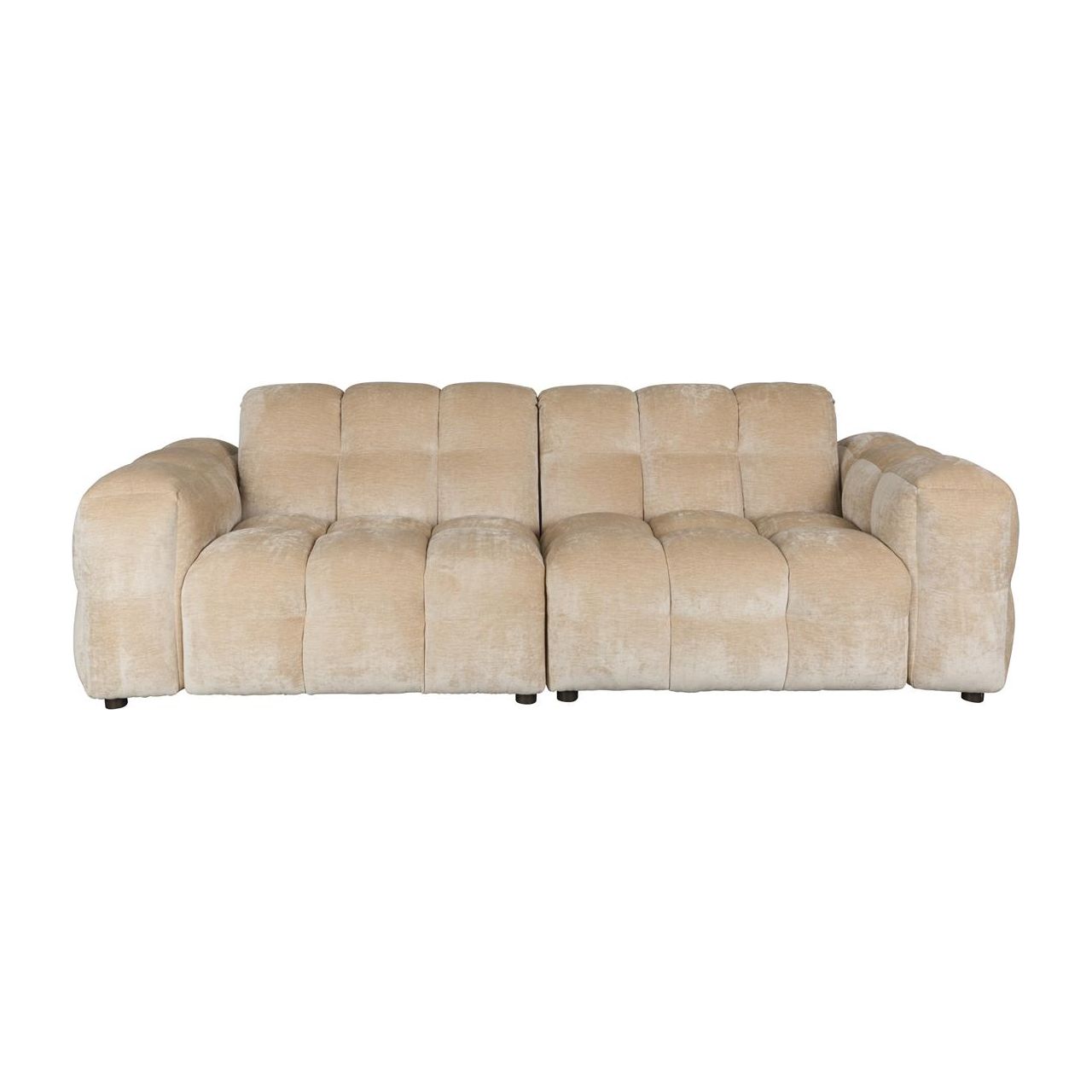 Sofa hackman 3-seater velours beige