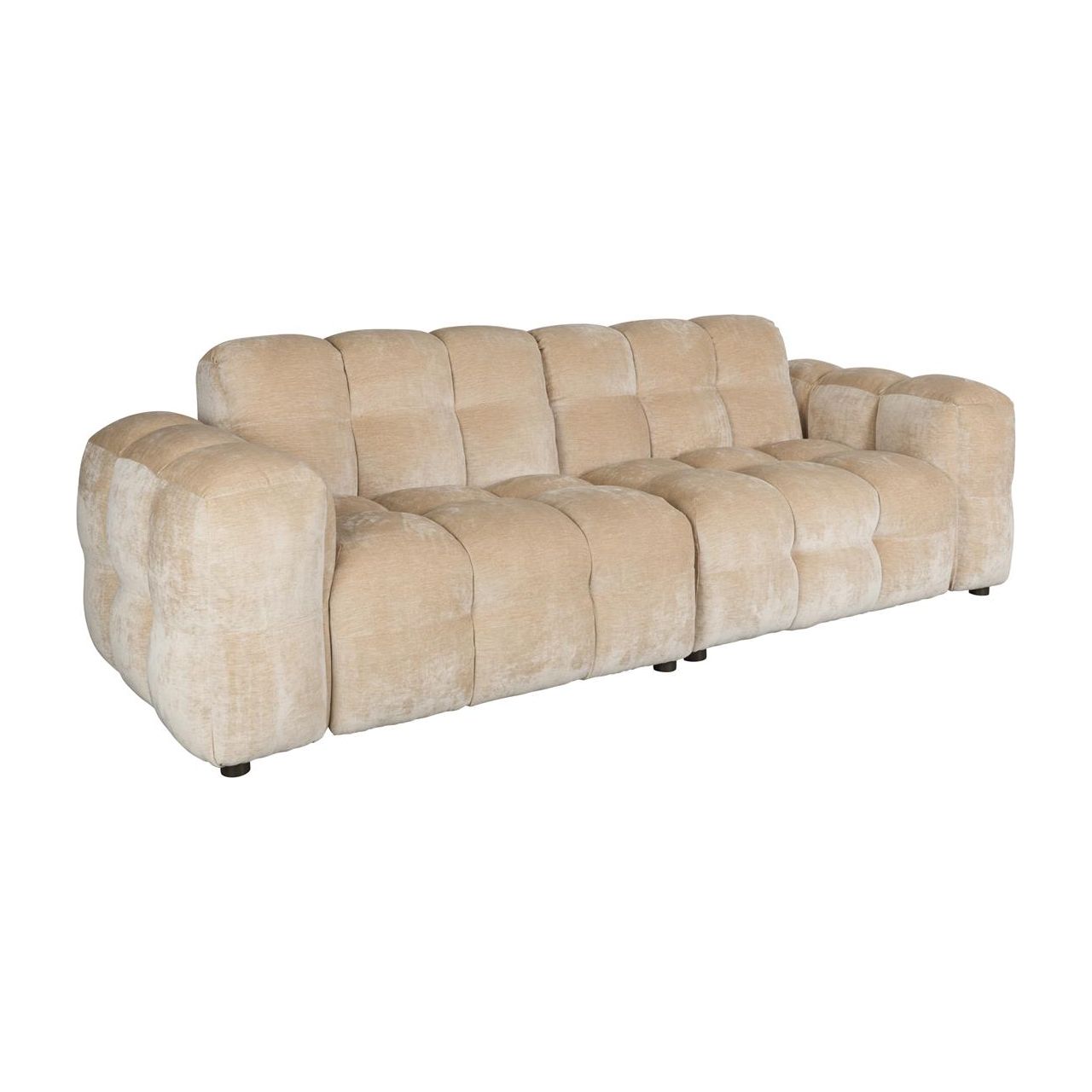 Sofa hackman 3-seater velours beige