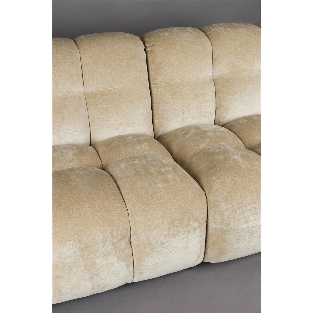 Sofa hackman 3-seater velours beige