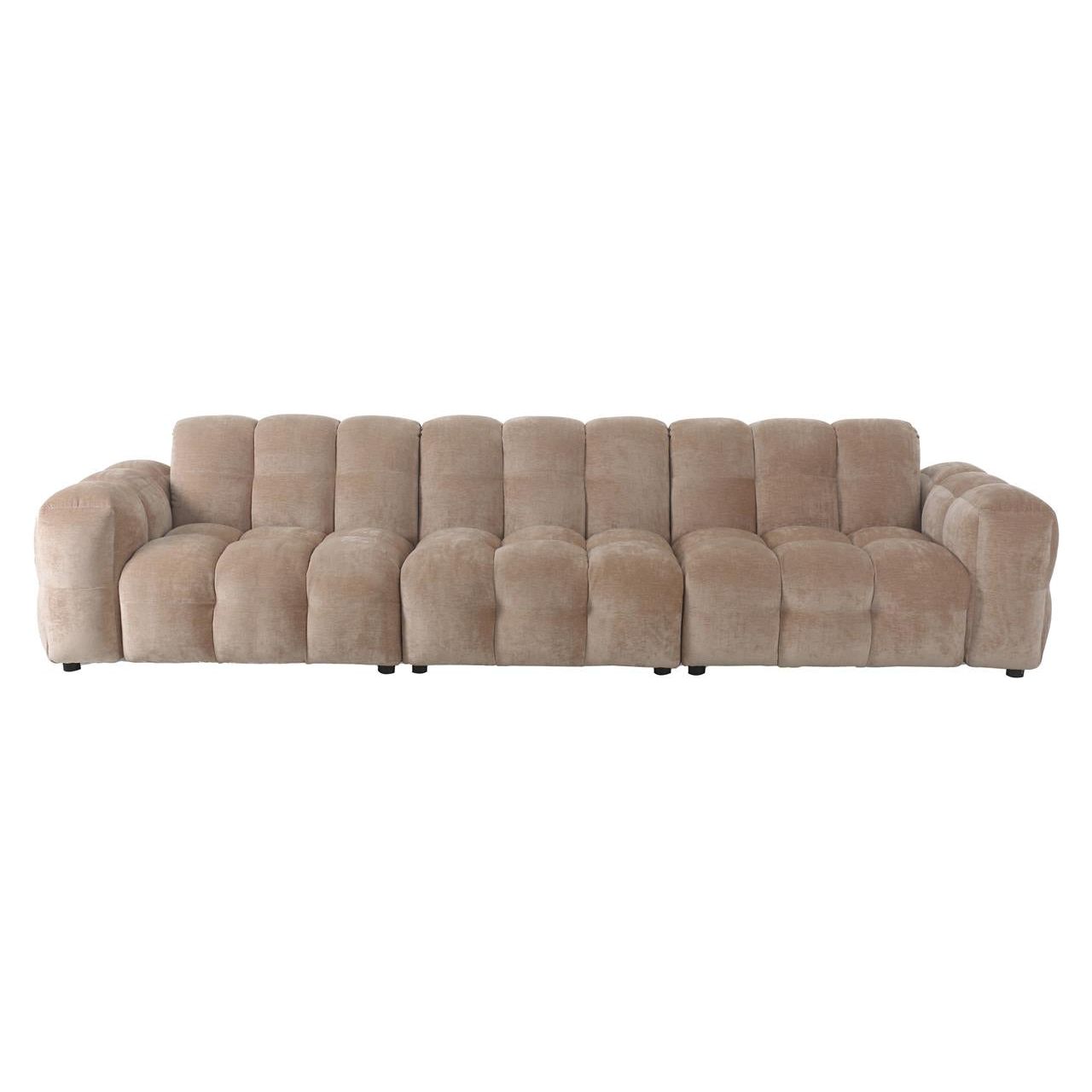 Sofa hackman 4,5-seater velours beige