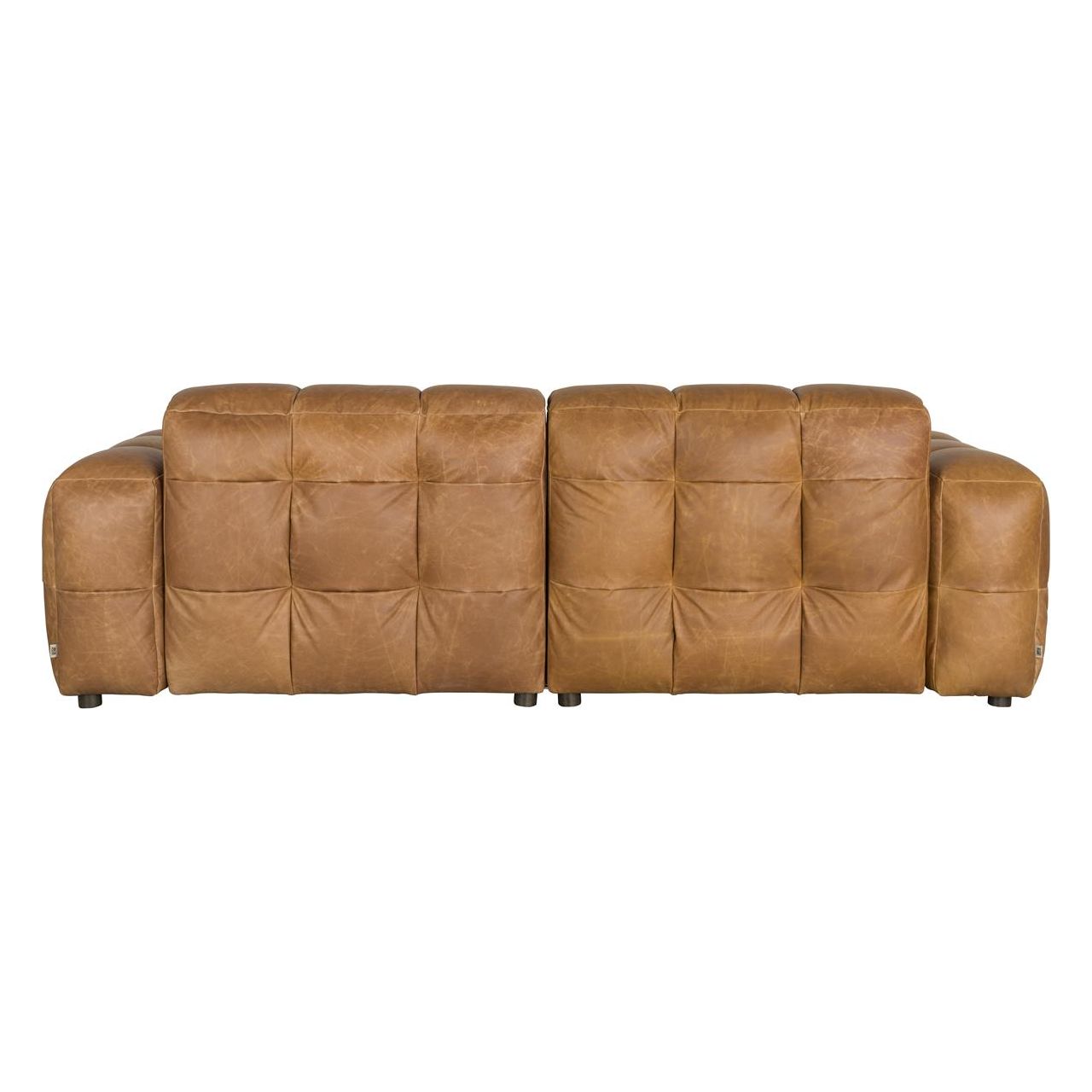 Sofa hackman 3-seater leather cognac