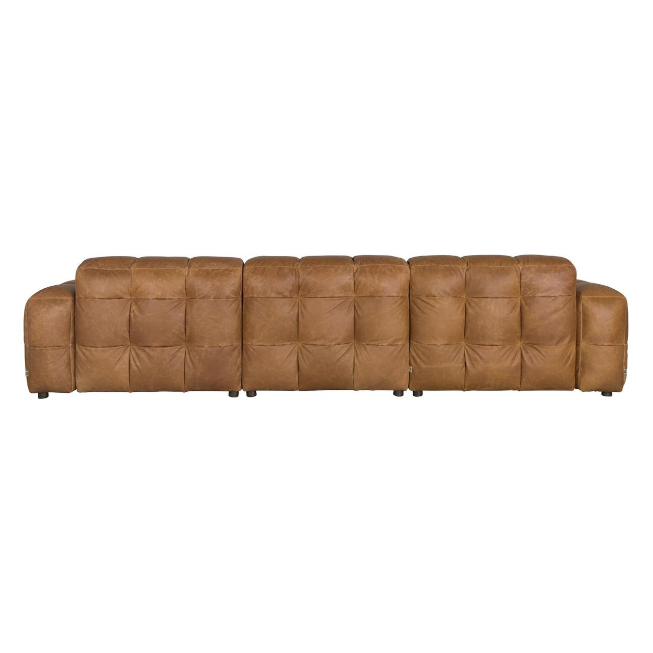 Sofa hackman 4,5-seater leather cognac