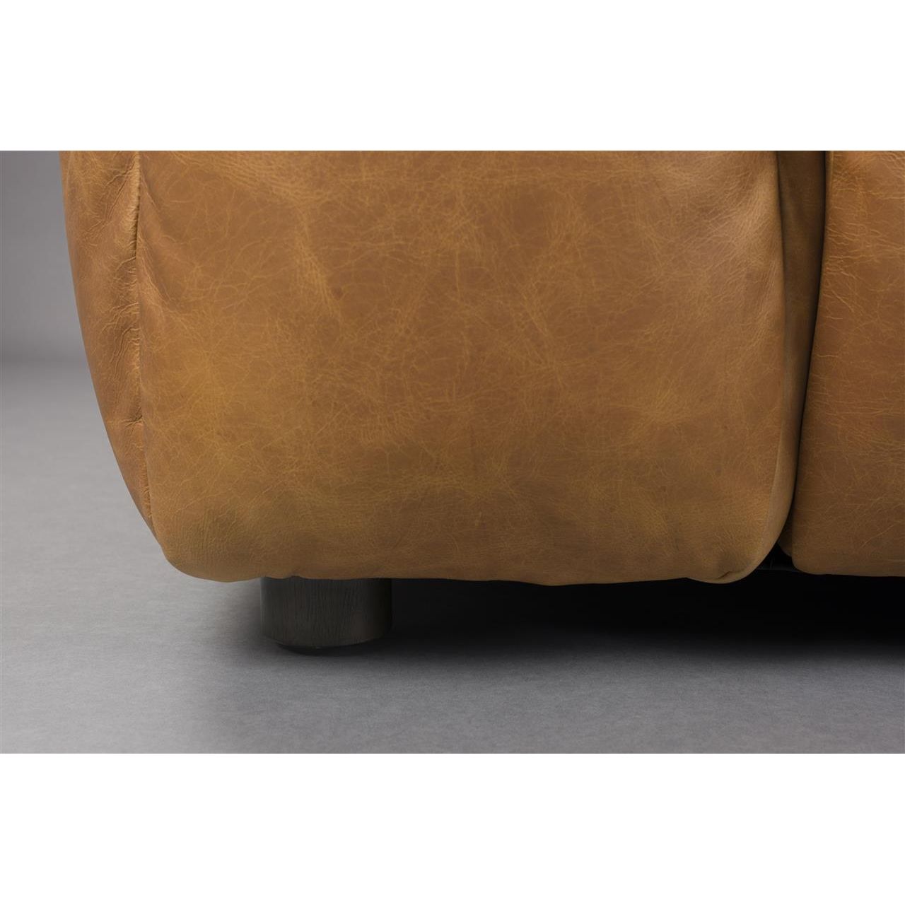 Sofa hackman 4,5-seater leather cognac