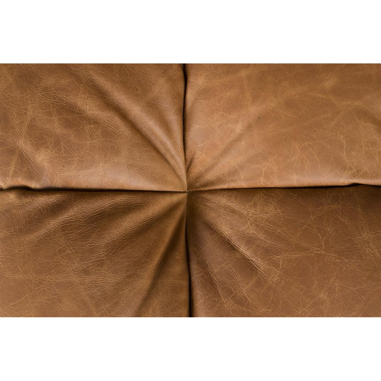 Sofa hackman 4,5-seater leather cognac