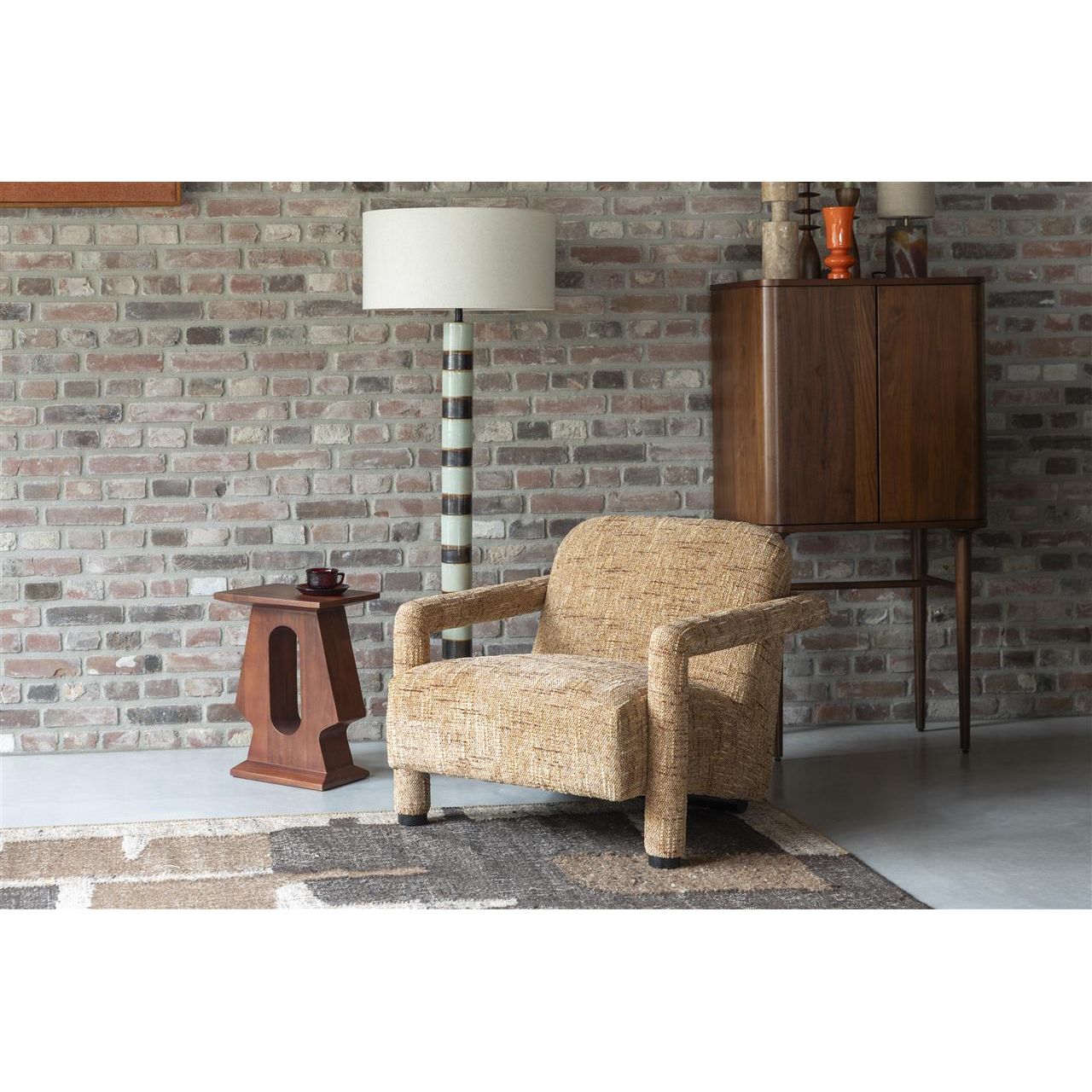 Fauteuil kent ochre