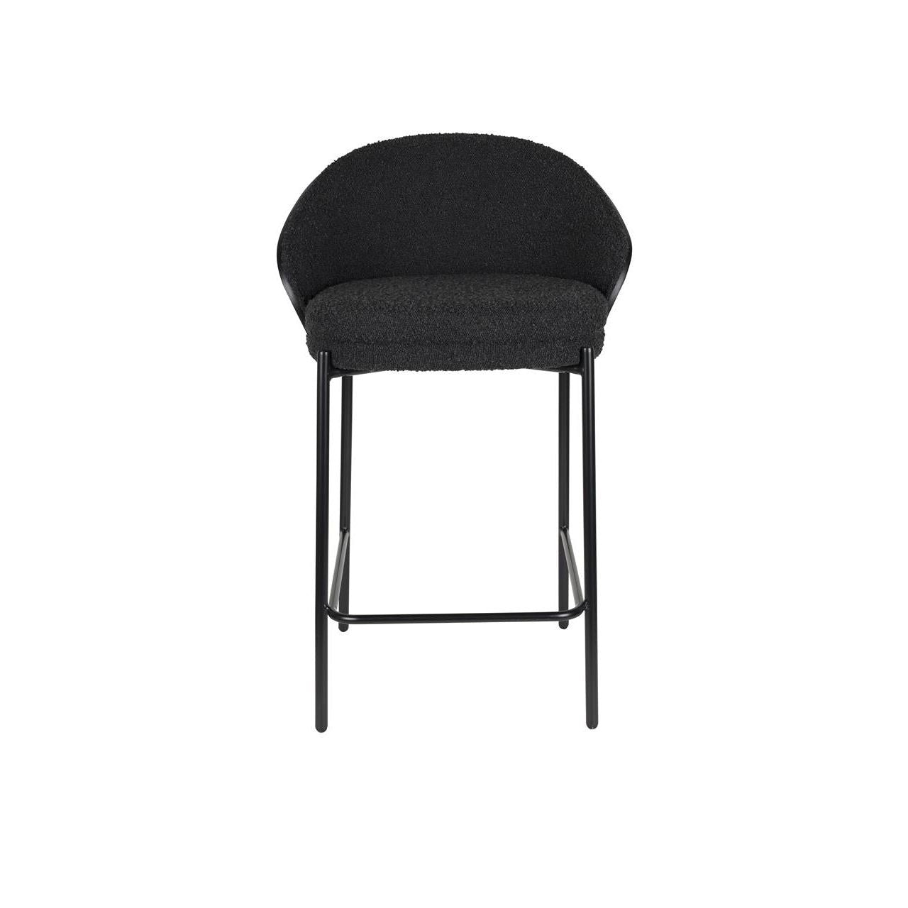 Counter chair rodin bouclé black
