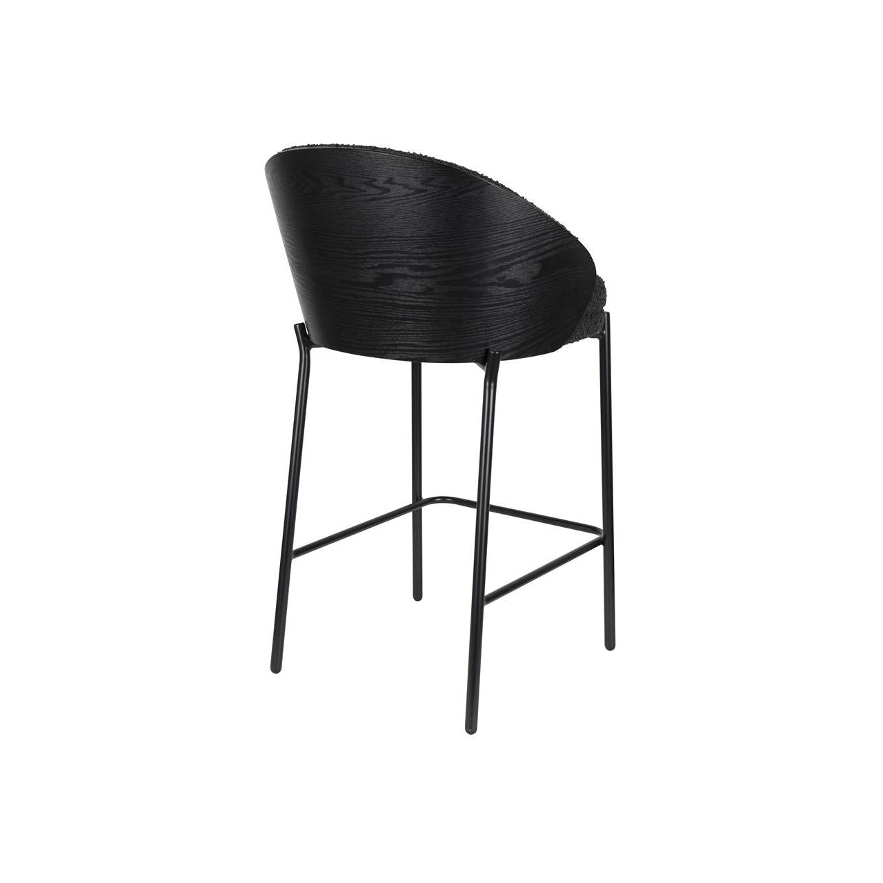 Counter chair rodin bouclé black