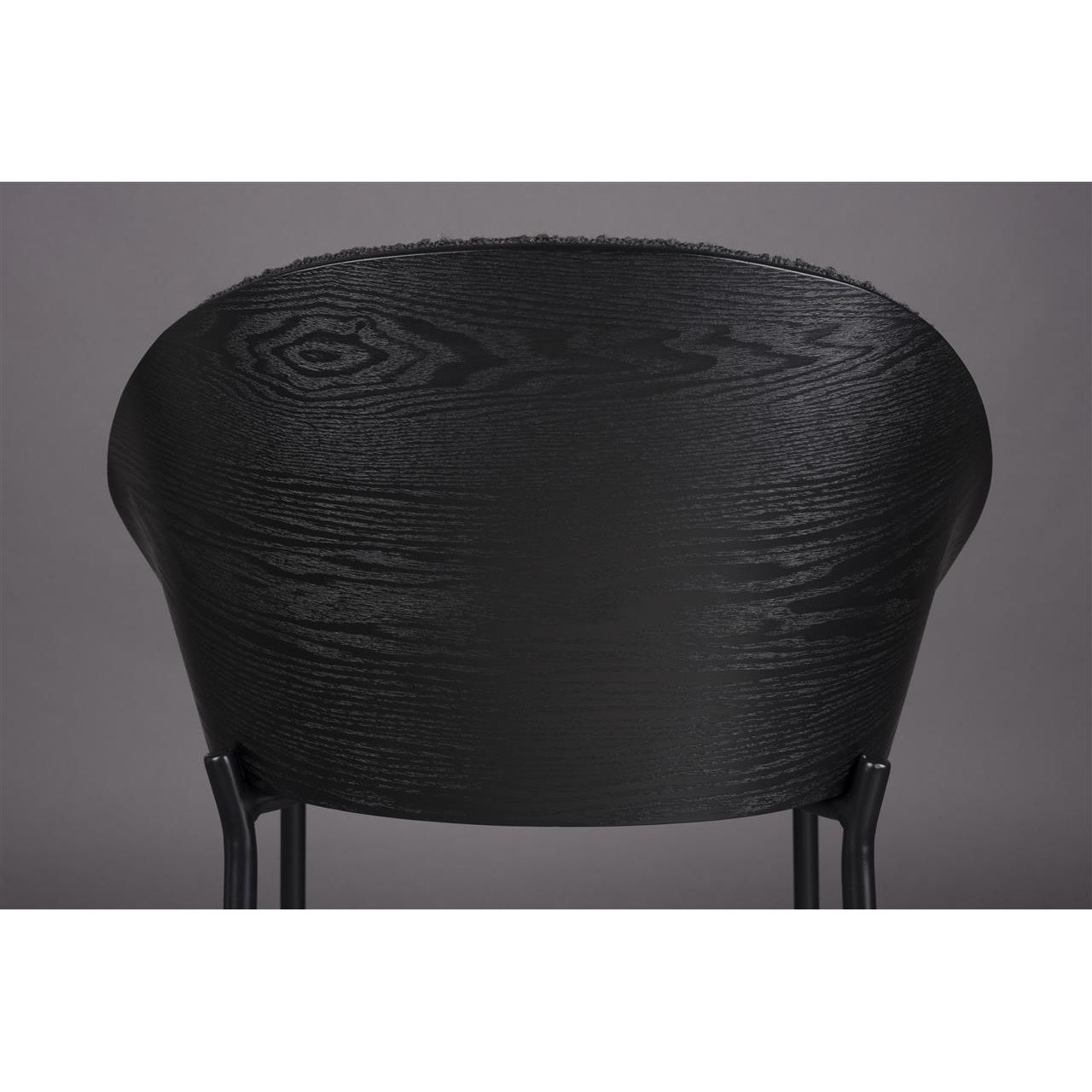 Counter chair rodin bouclé black