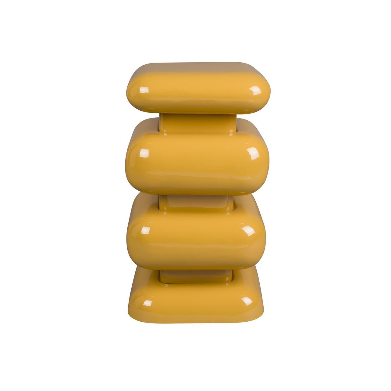 Poef stubby ochre yellow