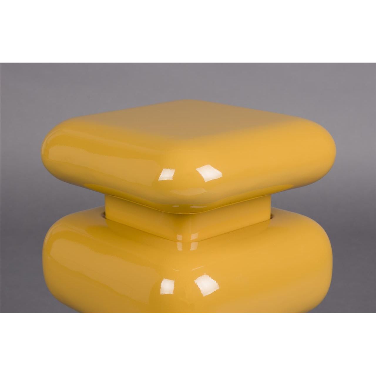 Poef stubby ochre yellow
