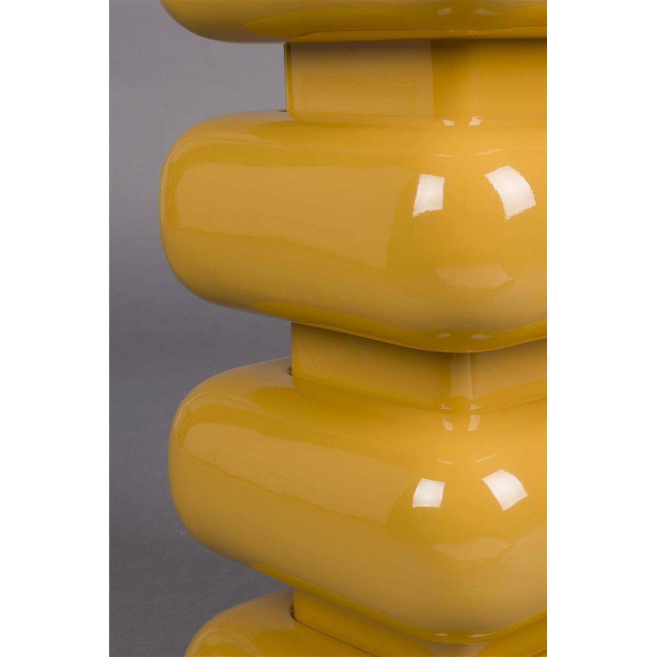 Poef stubby ochre yellow