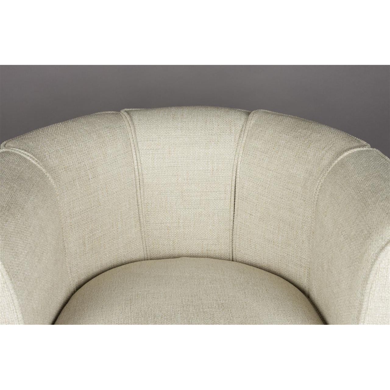 Fauteuil flower beige