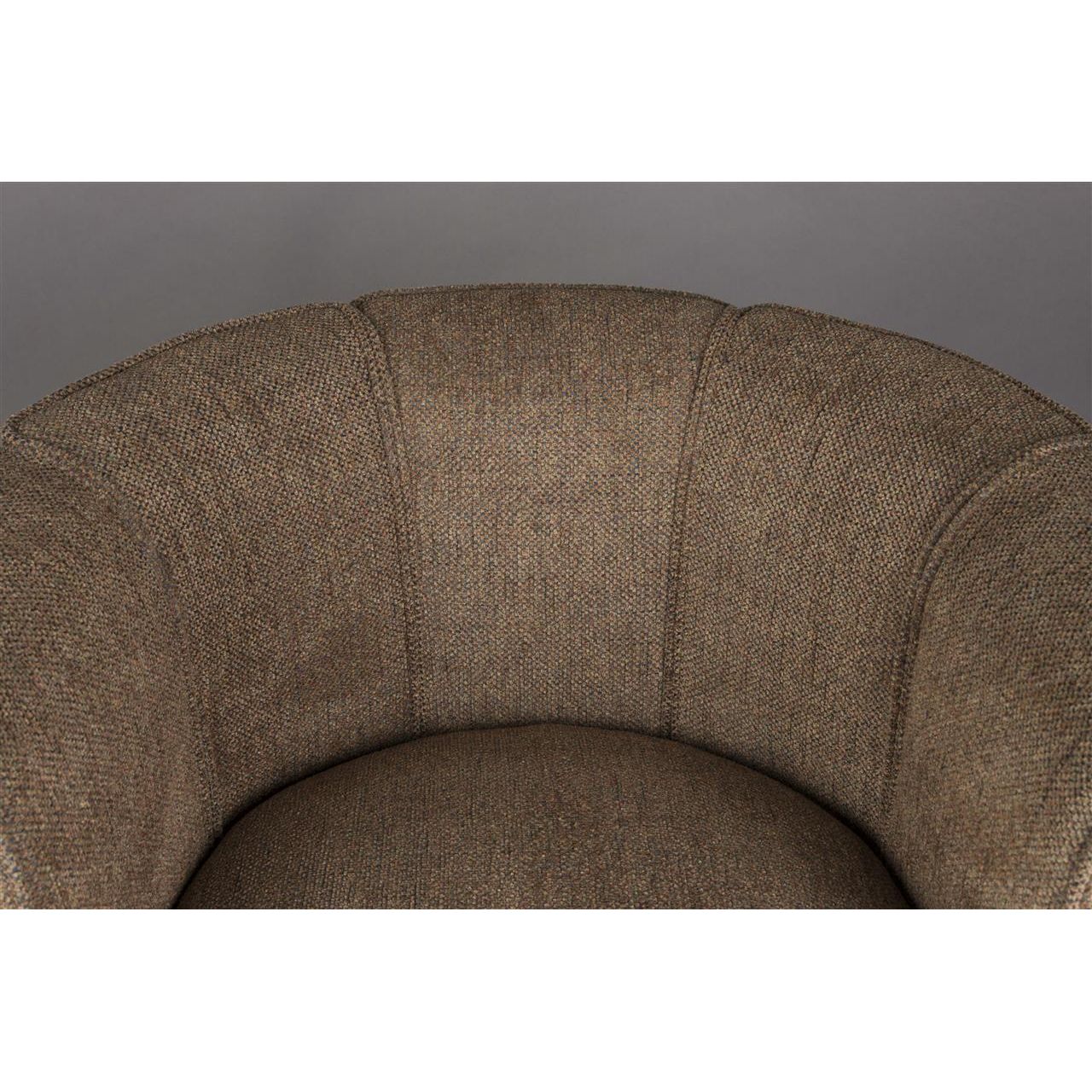 Fauteuil flower brown