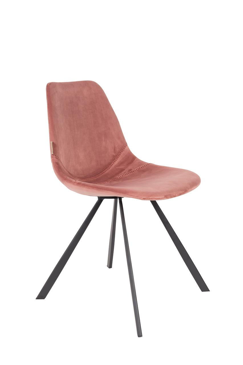 Chair franky velvet old pink | 2 pieces