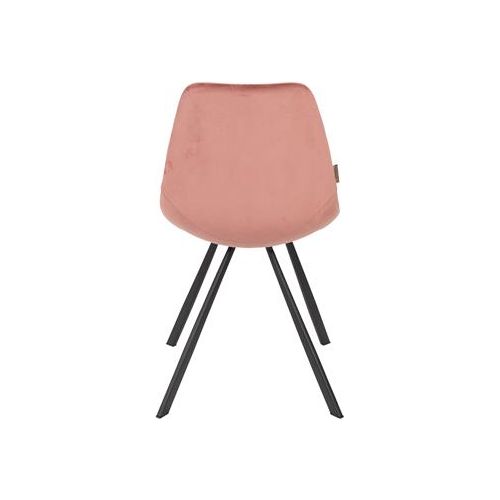 Chair franky velvet old pink | 2 pieces