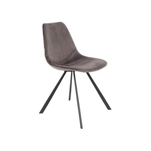 Chair franky velvet gray | 2 pieces