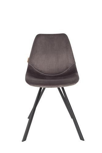 Chair franky velvet grey