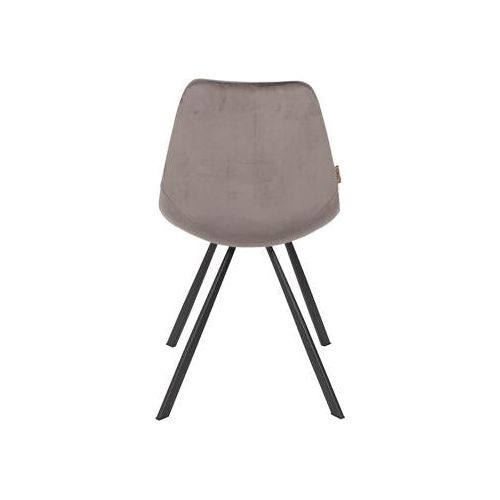 Chair franky velvet gray | 2 pieces