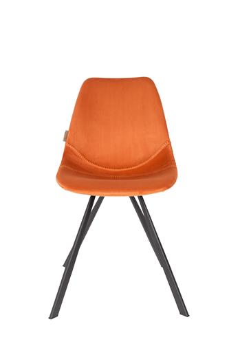 Chair franky velvet orange | 2 pieces