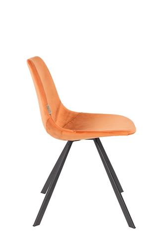 Chair franky velvet orange | 2 pieces