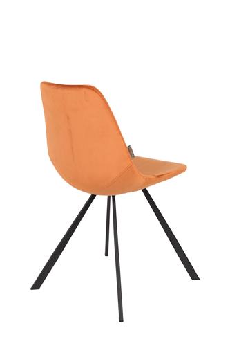 Chair franky velvet orange | 2 pieces