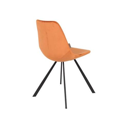 Chair franky velvet orange | 2 pieces