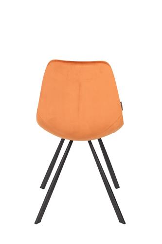 Chair franky velvet orange | 2 pieces