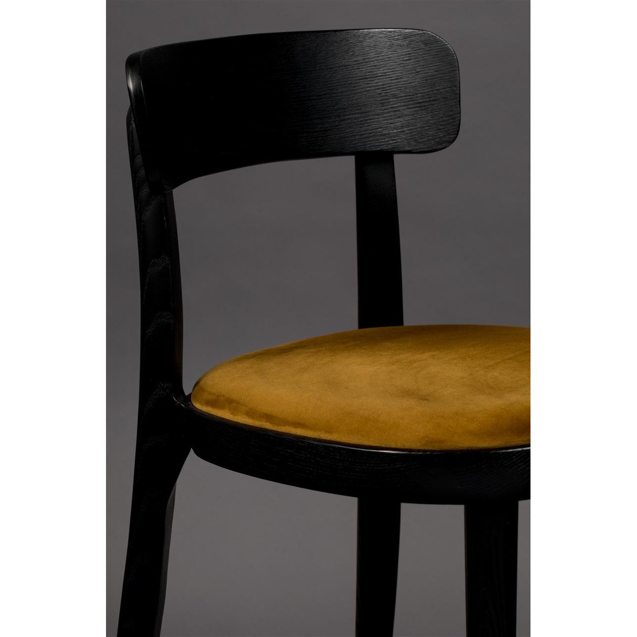 Chair brandon black/ochre