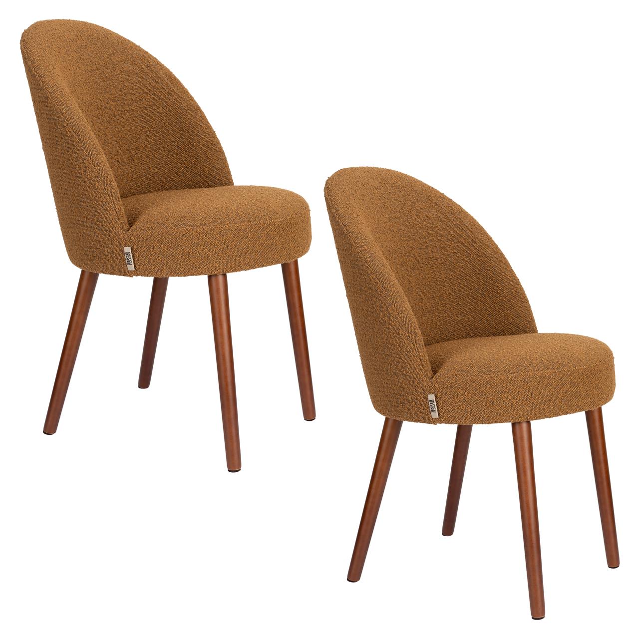 Chair barbara boucle ochre