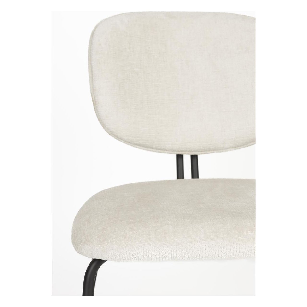 Chair bouton off-white