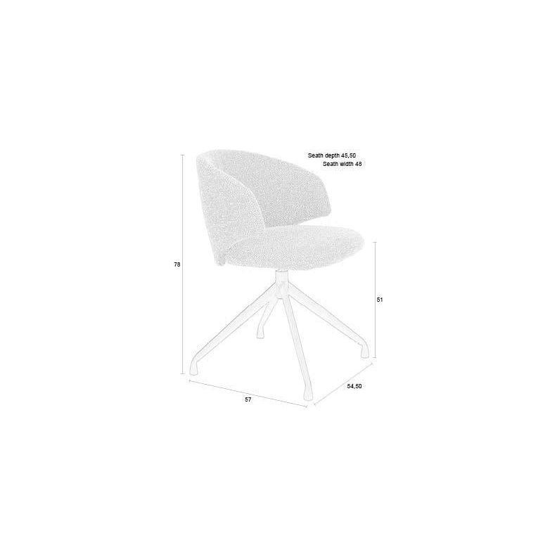 Chair balado swivel blue