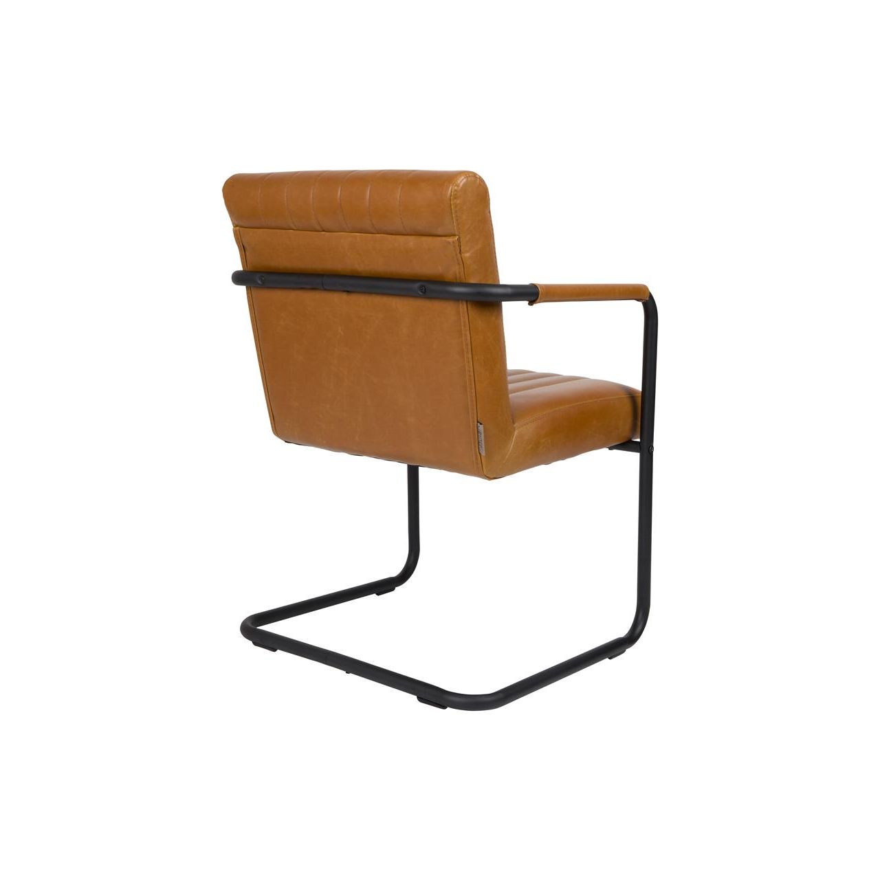 Armchair stitched cognac | 2 pieces