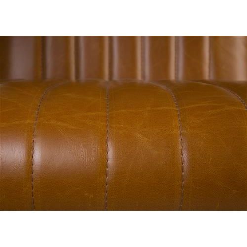 Armchair stitched cognac