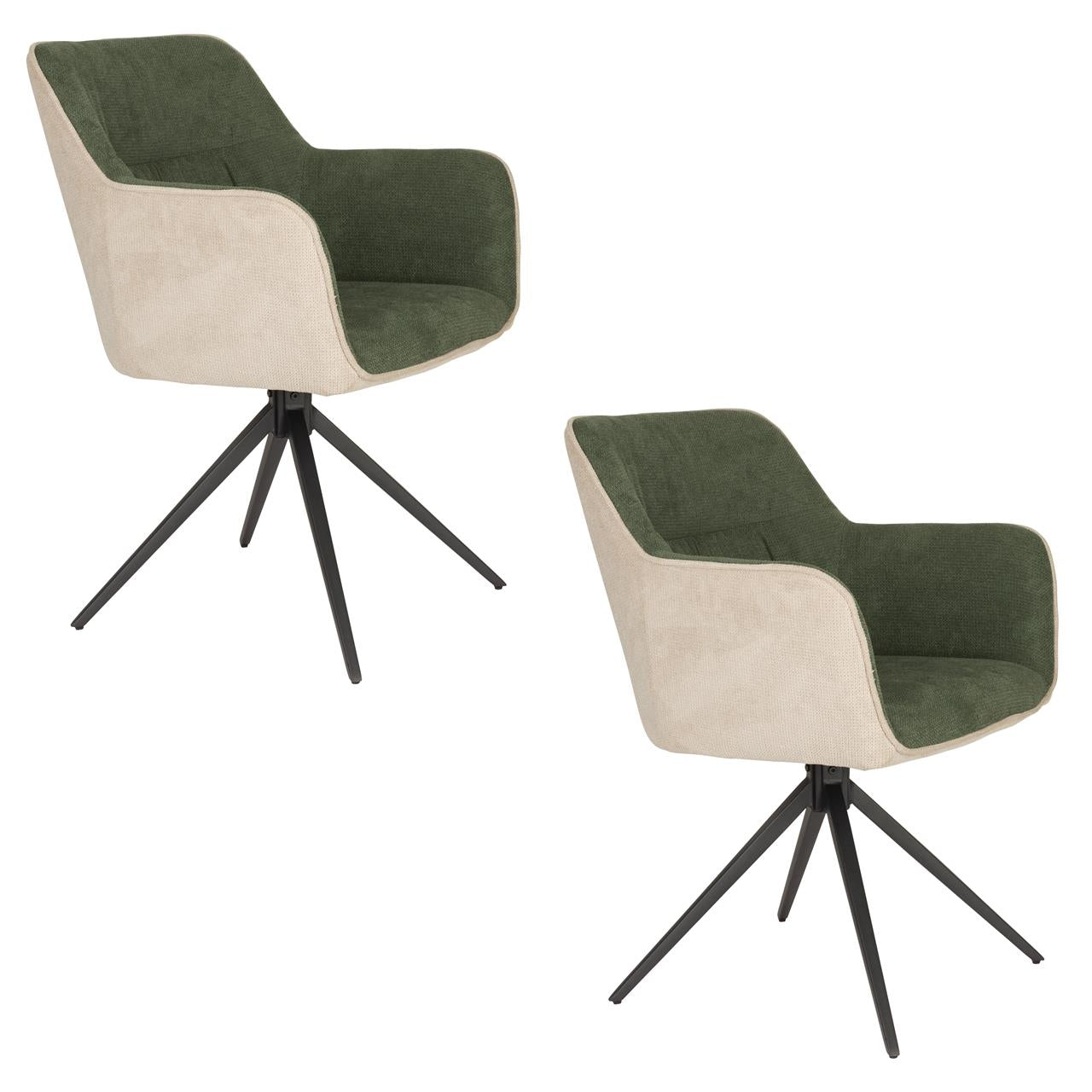 Armchair daley beige/green