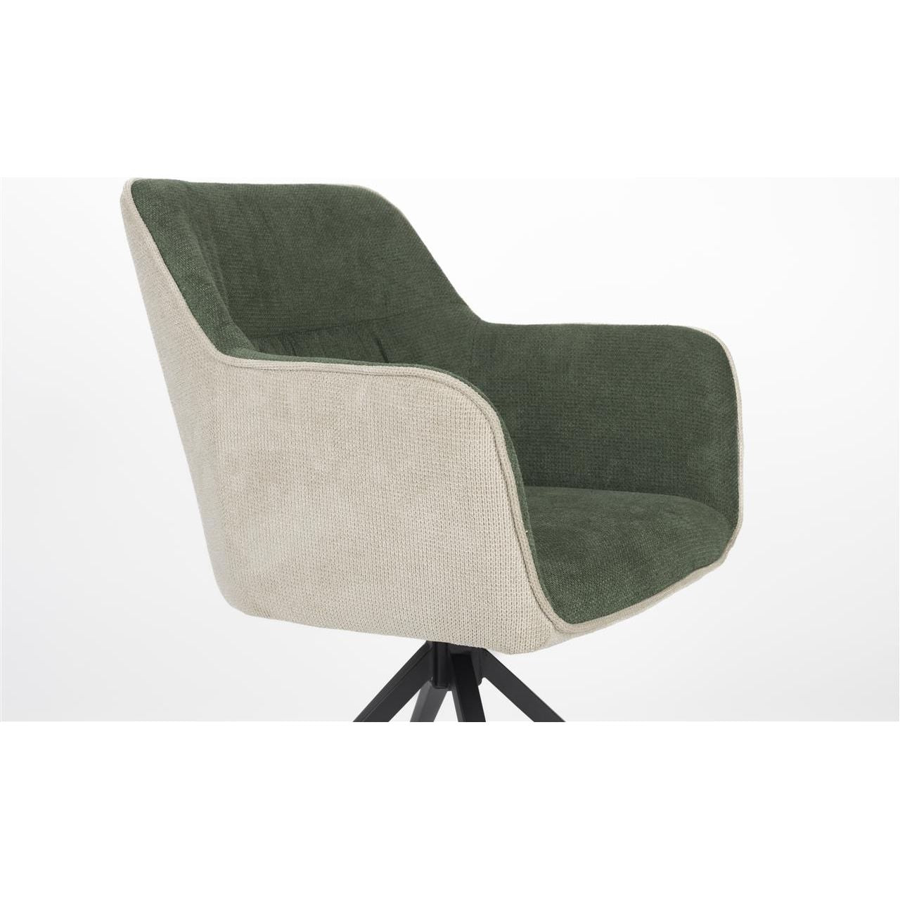 Armchair daley beige/green