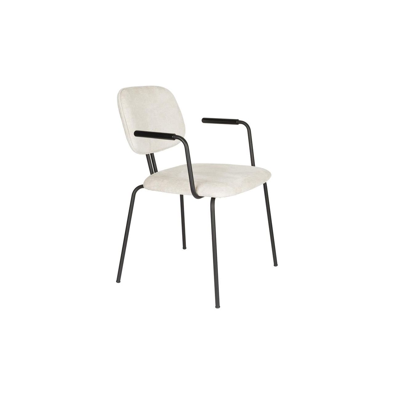 Armchair bouton off-white