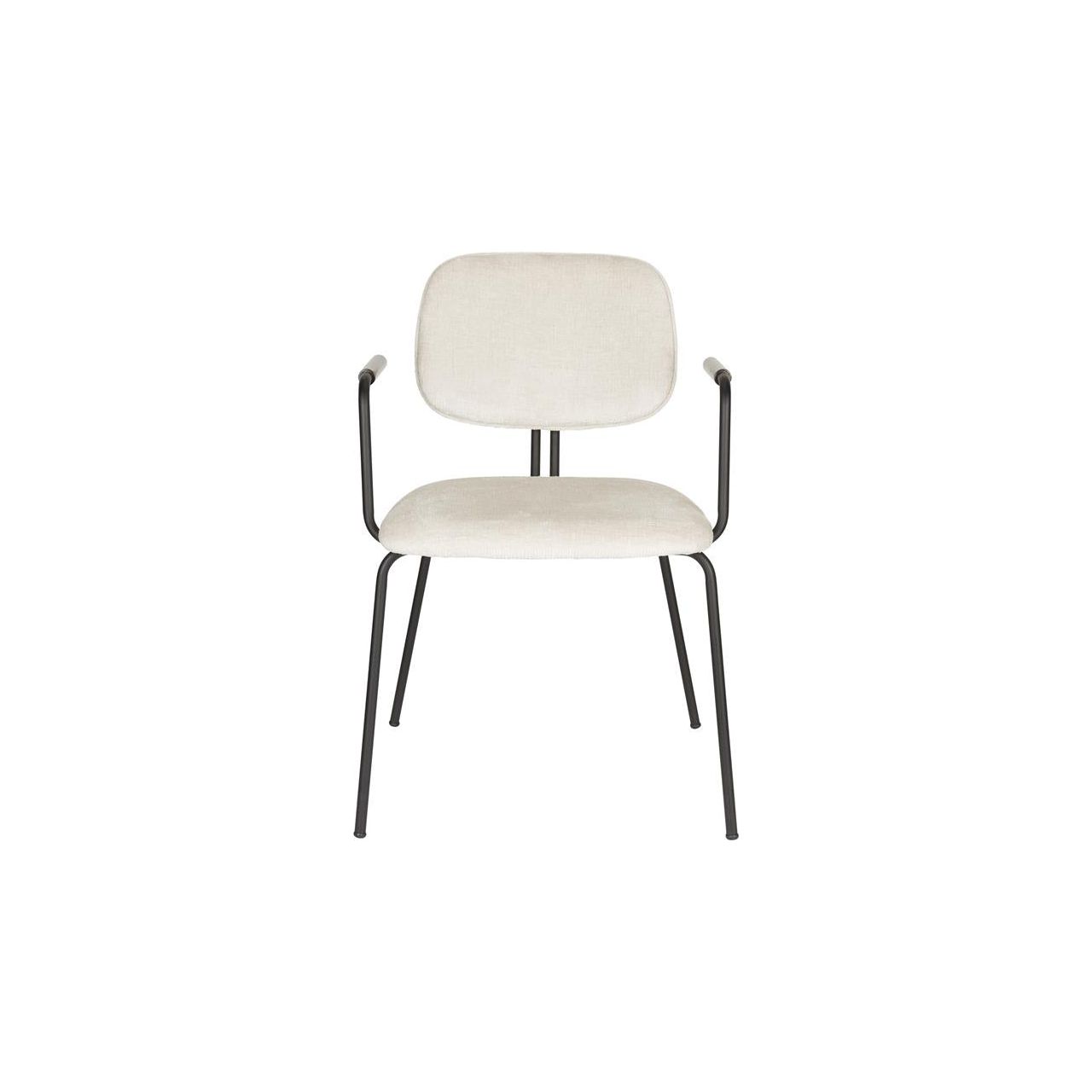 Armchair bouton off-white