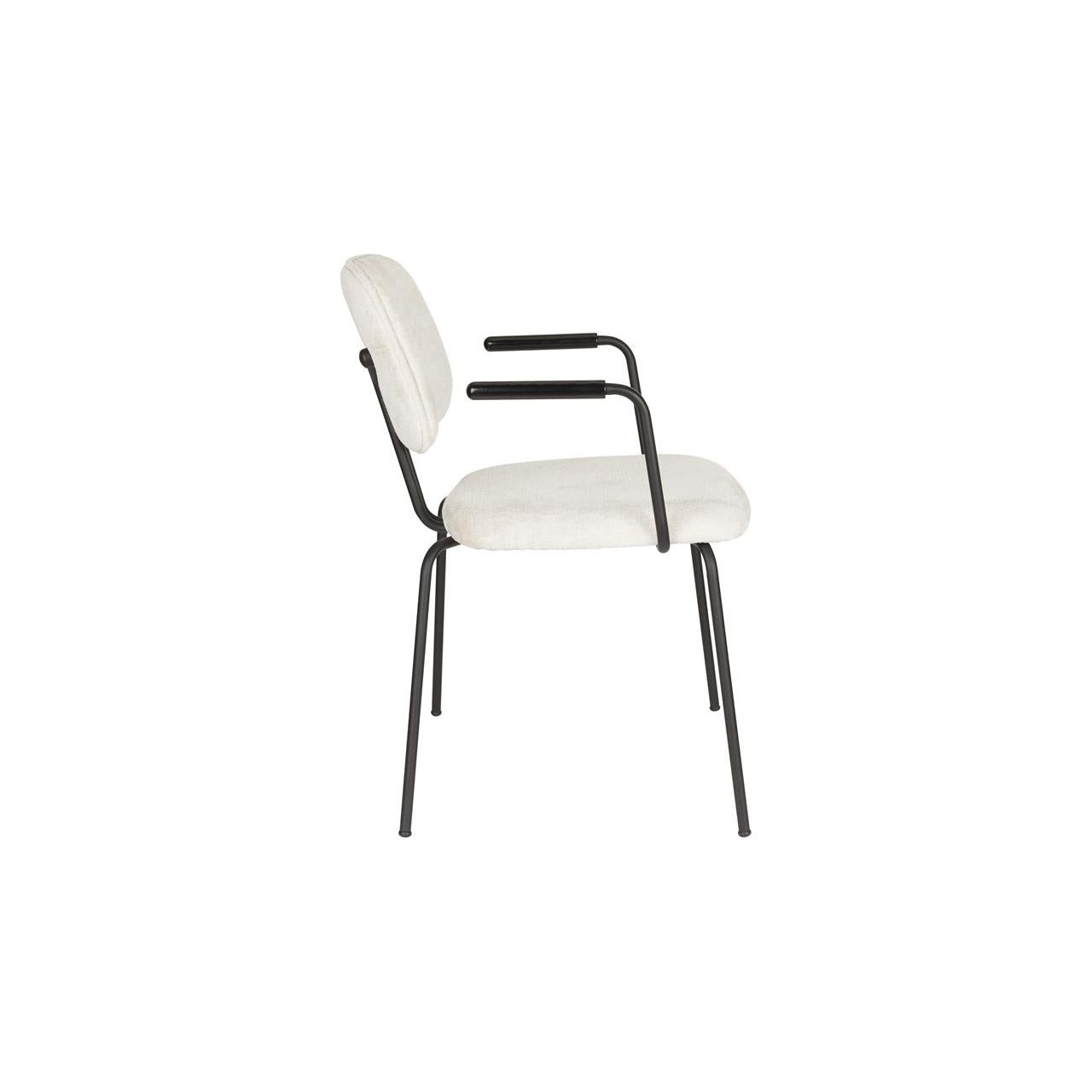 Armchair bouton off-white