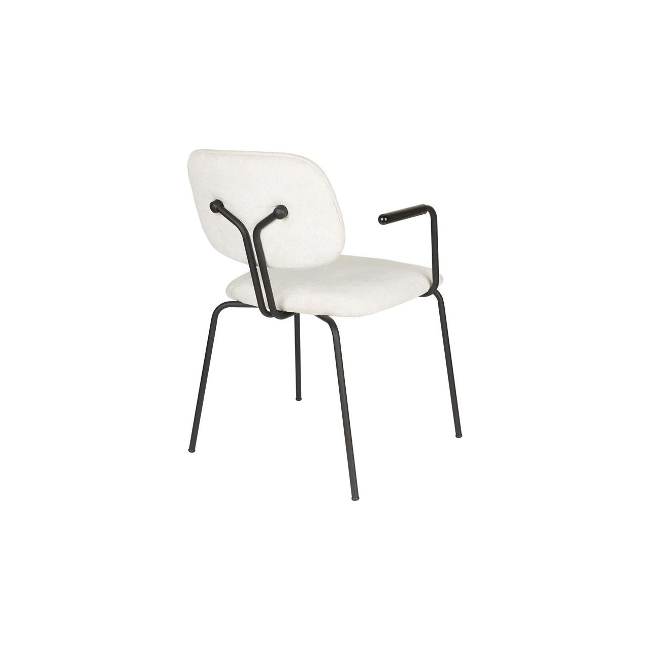 Armchair bouton off-white