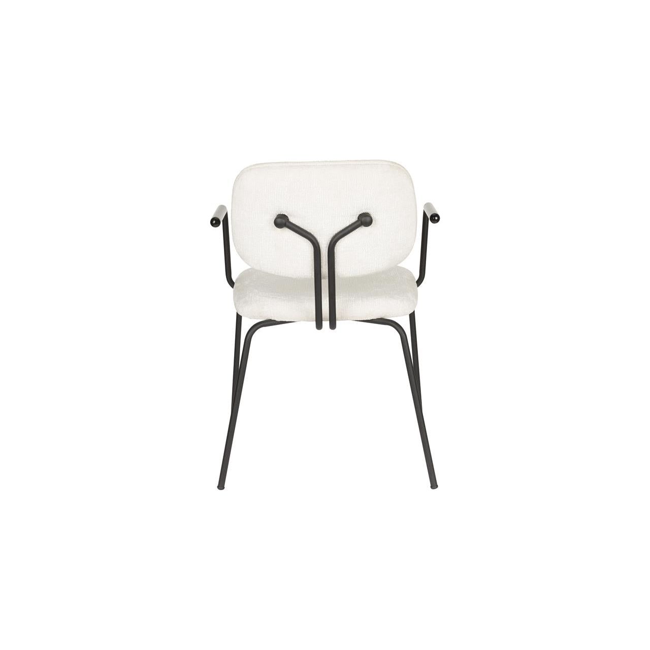 Armchair bouton off-white