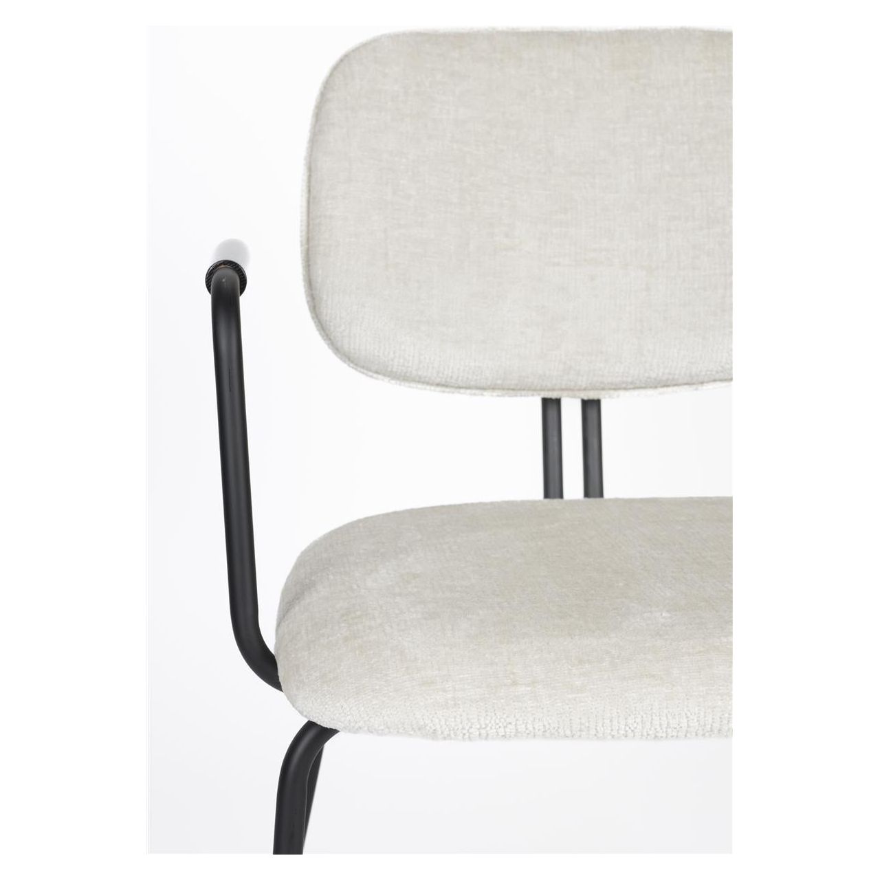 Armchair bouton off-white