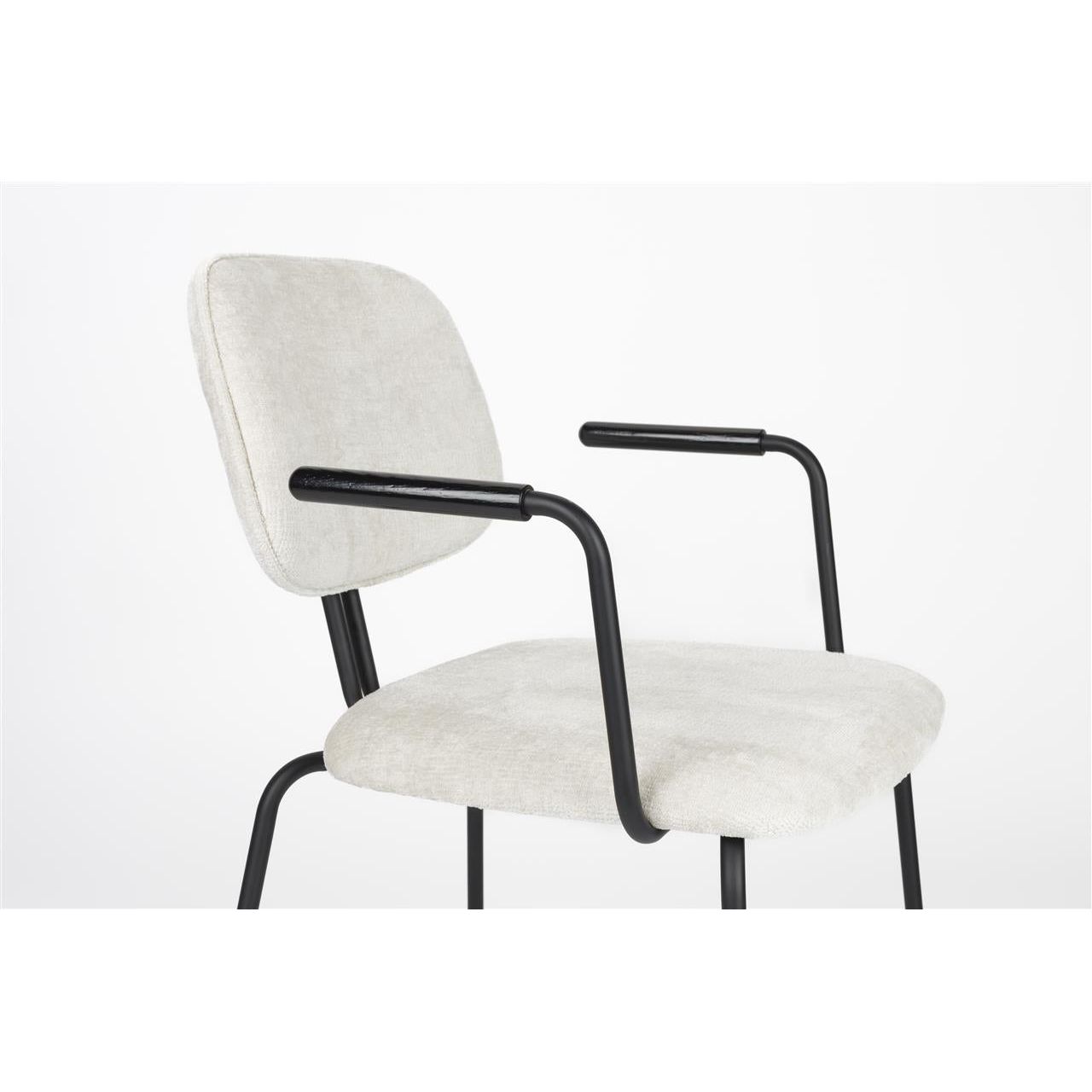 Armchair bouton off-white