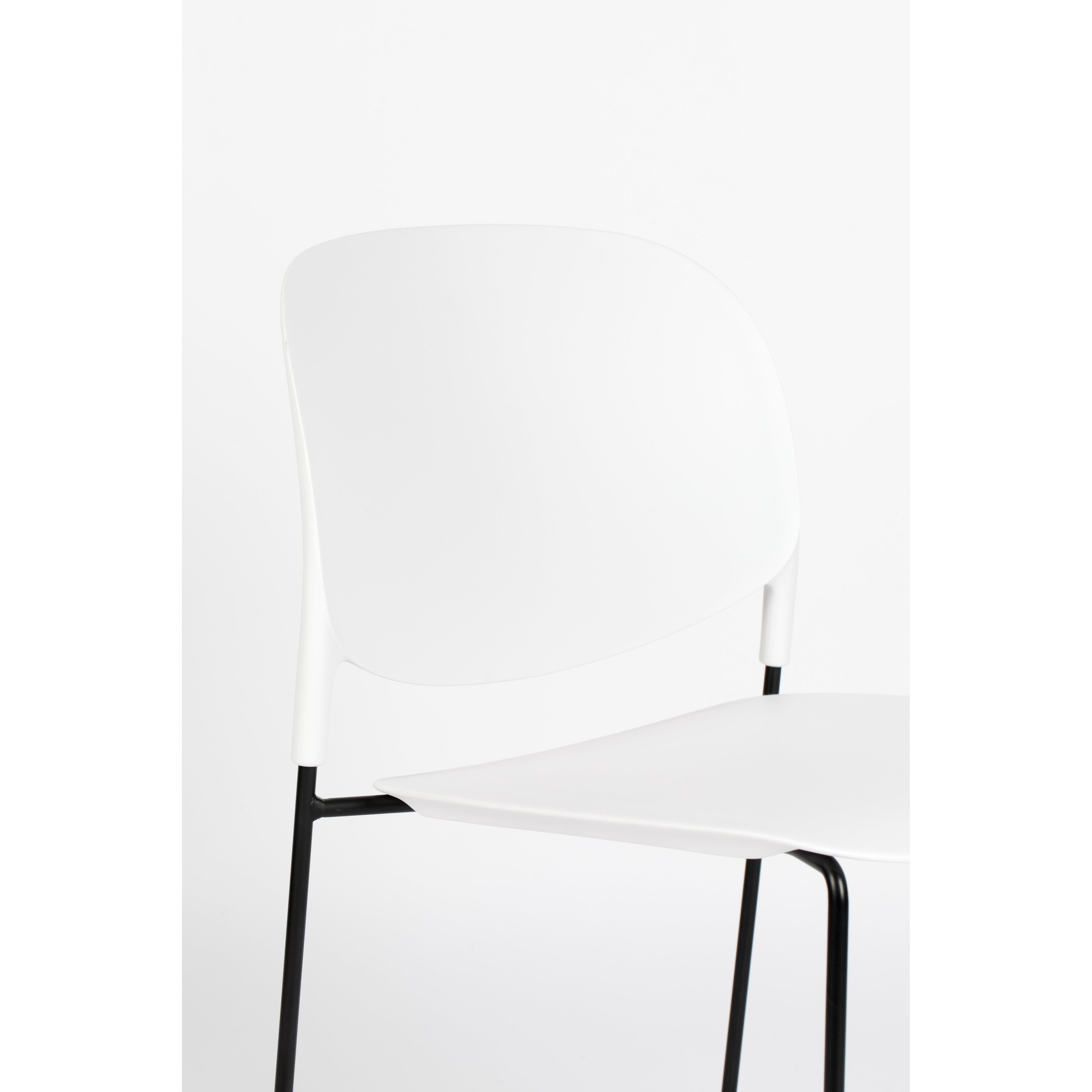 Chair stacks white