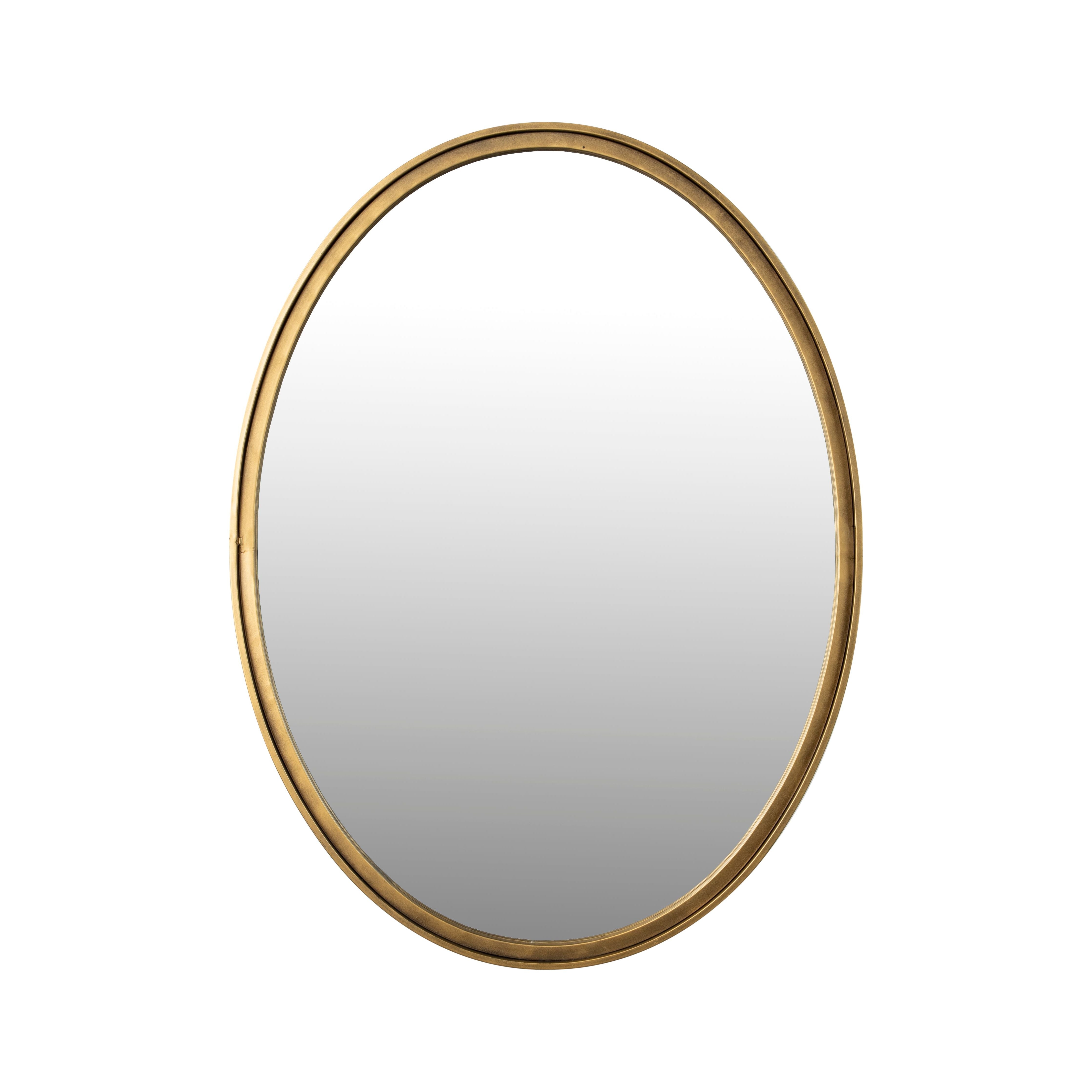 Mirror matz oval m antique brass