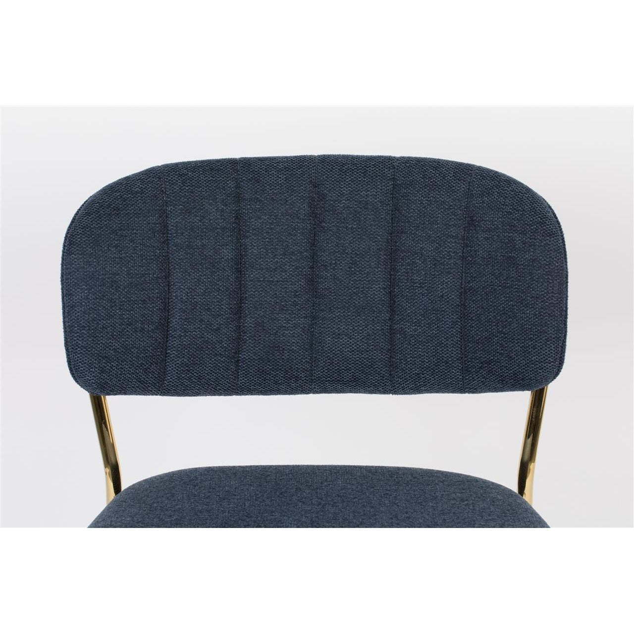 Barkruk jolien gold/dark blue