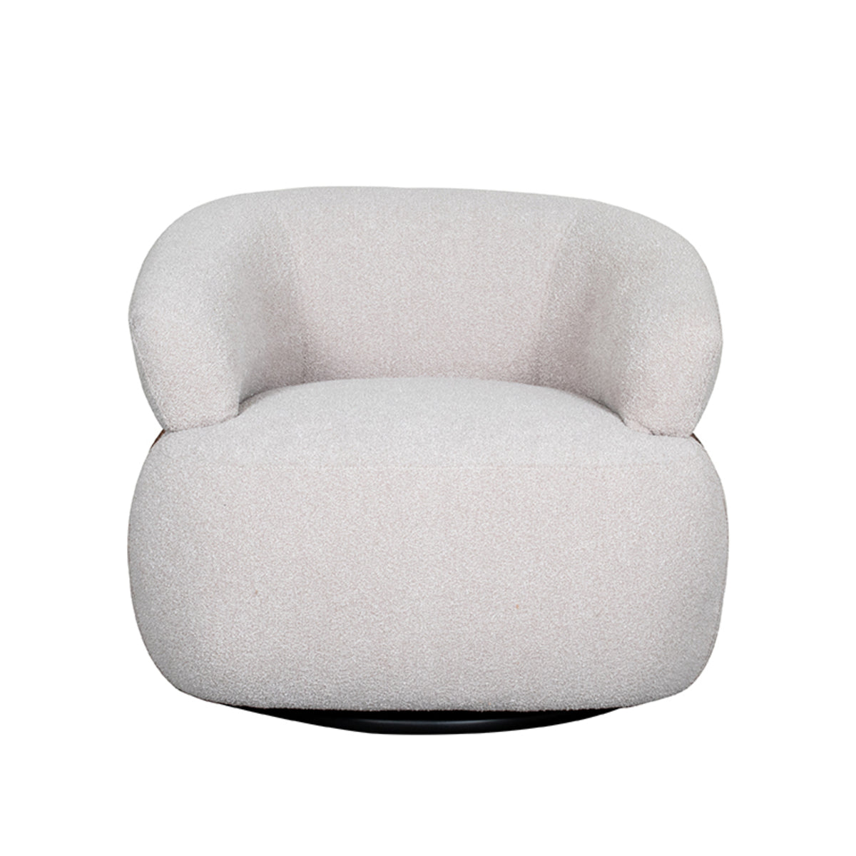 LABEL51 Fauteuil Valenza - Walnoot - Boucle - Walnoot Eiken